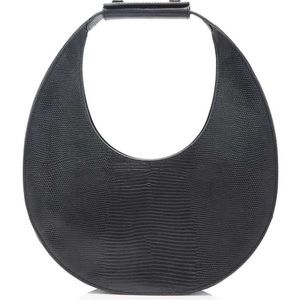 Staud Black Lizard Moon Bag NWOT
